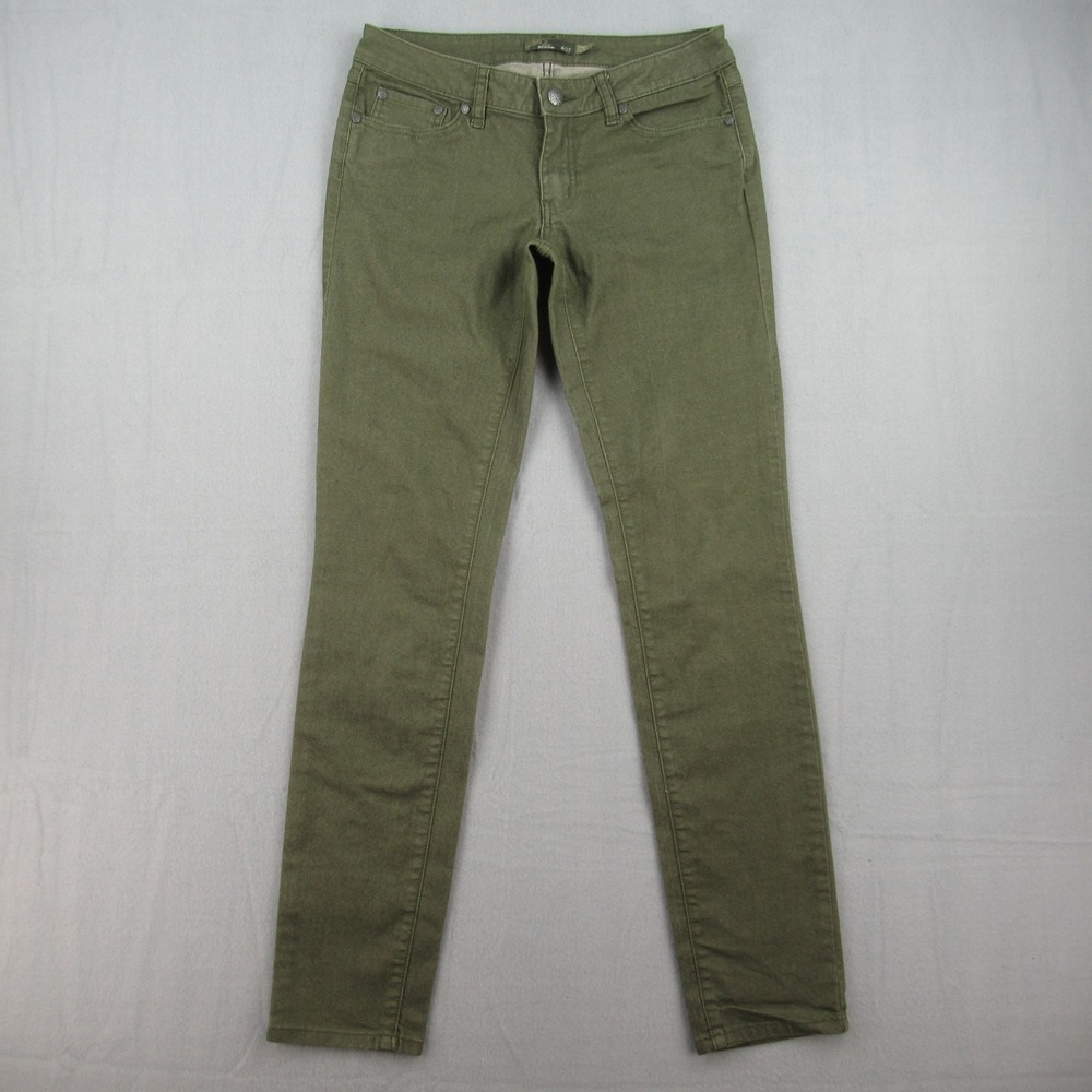 prAna Kara Jeans Women 4/27 Green Skinny Stretch W4KARA115